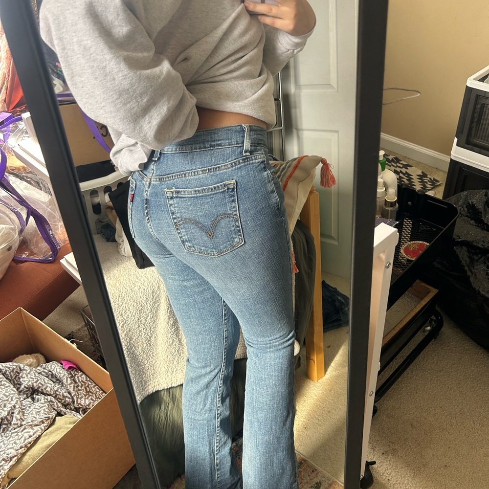 Levi’s Women Boot Cut 515 Blue Jeans - Picture 4 of 11